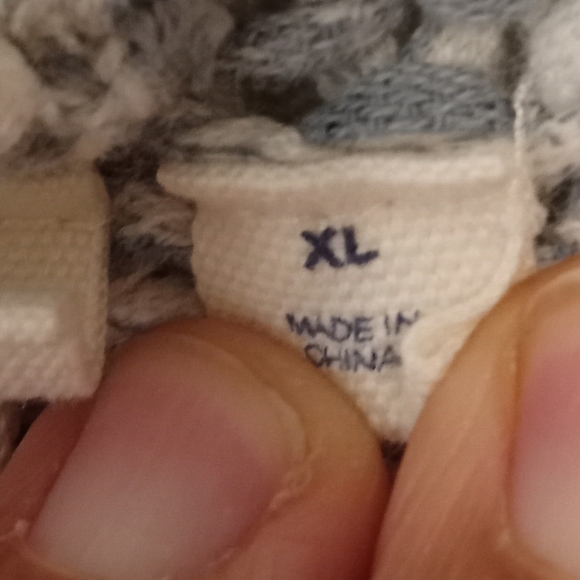 EUC GAP Oversized Open Front Short Sleeve Long Knit  Cardigan in Blue Stream XL - Picture 6 of 9